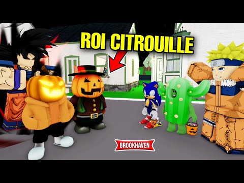 Cactus meets the Pumpkin King during a candy race! Roblox - Brooklyn