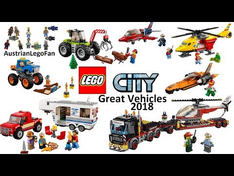 All Lego City Great Vehicles 2018 - Lego Speed Build Review
