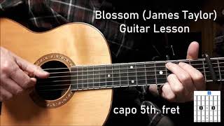 James Taylor Blossom - guitar tutorial