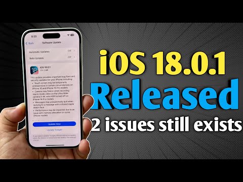 iOS 18.0.1 Released - Did it solved all issues | iOS 18.1 Release date and feature