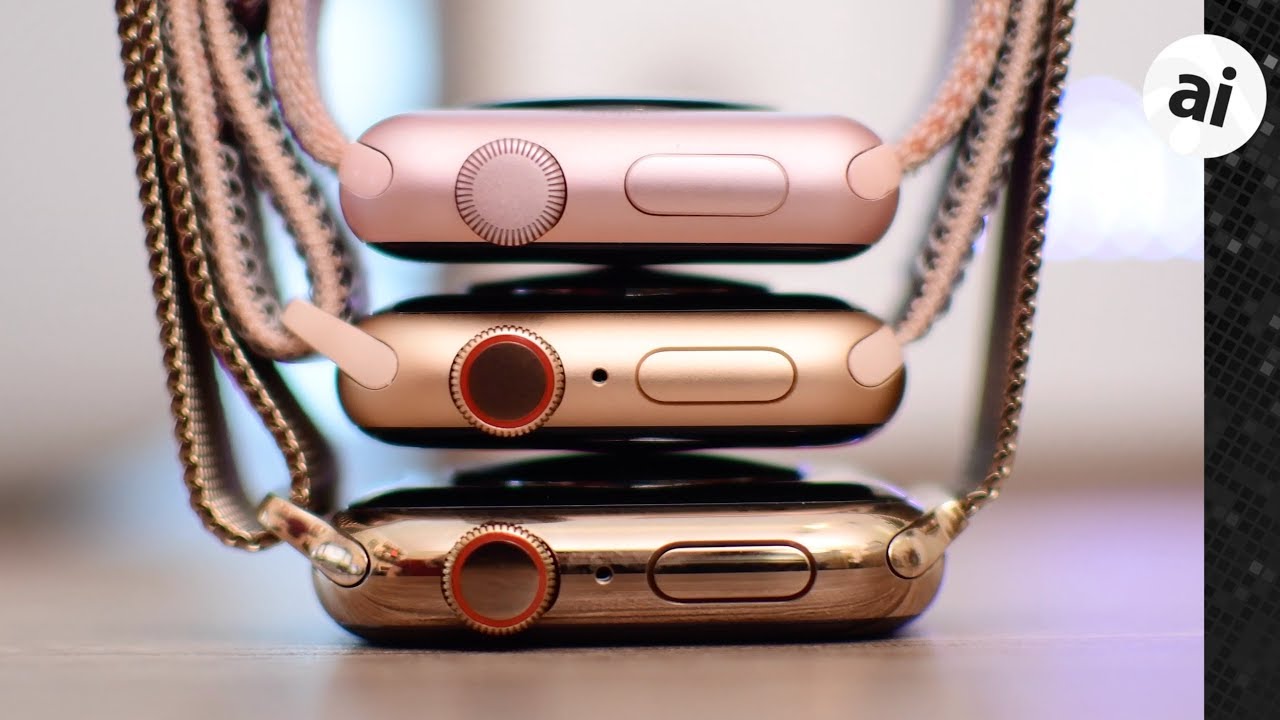Compared! All The New Gold Apple Watches!