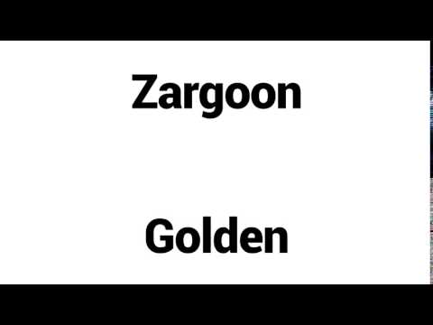 How to Pronounce Zargoon! - Middle Eastern Names