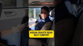 Nissan Gravite Rear Seat Comfort