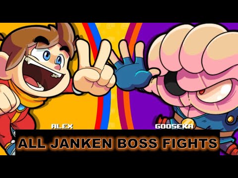 All Janken Boss Fights & How To Win Everytime // Alex Kidd in Miracle World DX
