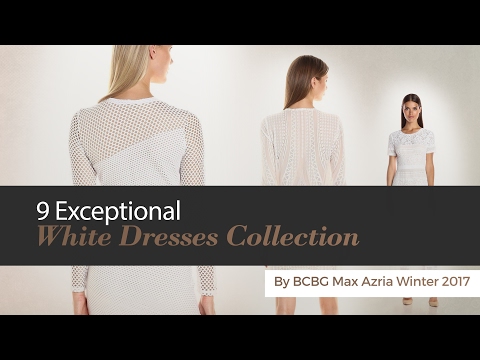 9 Exceptional White Dresses Collection By BCBG Max Azria Winter 2017