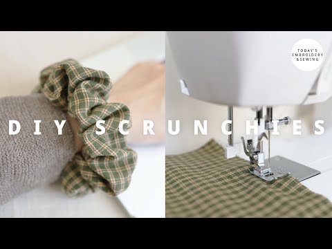 DIY Scrunchies Tutorial + Scrunchies Easy to Make (sewing projects for beginners)