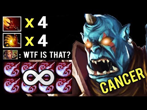 OMG NEW CANCER HERO MID 7.21 Imba Buff 70% Multicast Ogre Scepter Blast Dota 2