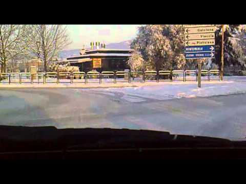 Neve a Prato  18.12.2010  Giro in auto