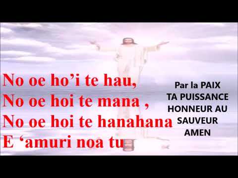 La prière notre père Chant Tahitien traduit en  Français