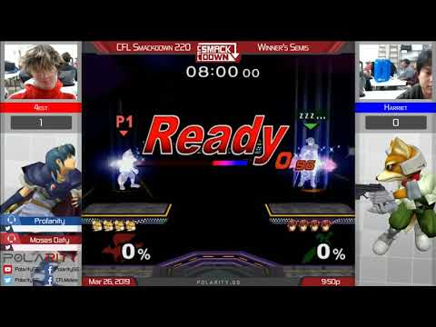 CFL Smackdown 220 Melee - 4est (Marth) vs Harriet (Fox) - Winners Semis
