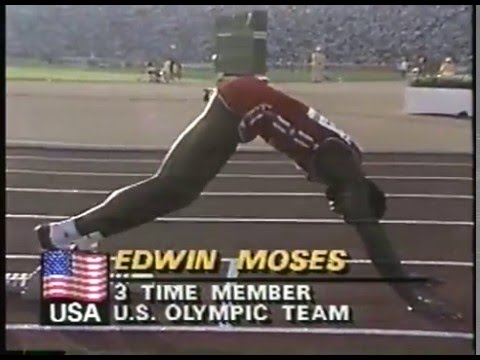 Olympics - 1984 Los Angeles - Track - Mens 400m Hurdles Finals - USA Edwin Moses   imasportsphile