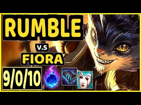MYLON (RUMBLE) vs FIORA - 9/0/10 KDA TOP GAMEPLAY - BR Ranked MASTER
