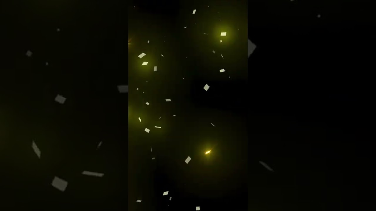 gold confetti fall particle  - Download Stock Footage #shorts