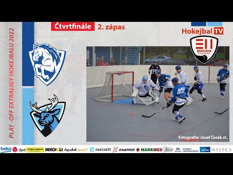 Highlights Play-off Extraligy Hokejbalu - HBC Pardubice vs. SK Hokejbal Letohrad | 24.4. 2022