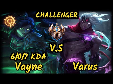 MADL Samux (VAYNE) vs VARUS - 6/0/7 KDA BOTTOM ADC CHALLENGER GAMEPLAY - EUW