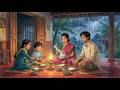Cozy Monsoon Rainy Day With An Indian Family Tamil Village ASMR Cooking Family Dinner