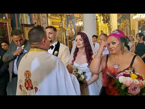 Cununie religioasă, Biserica Sf. Gheorghe-Nou.  Miri - Manu și Andreea, nași - Cristina și Adrian.
