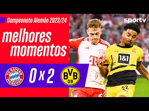 Gols e lances de Bayern x Borussia Dortmund