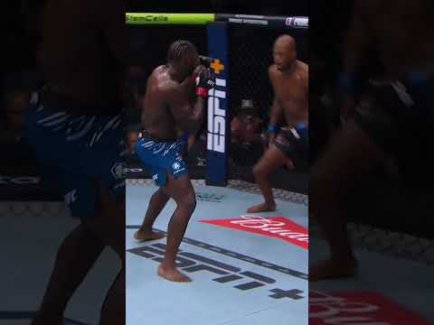 MVP showboating after dropping Jared Cannonier at #UFC319! 💥 #UFC #UFCIndia