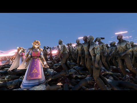 25,000 ZELDA (SSBU) VS 25,000 ZOMBIES - UEBS MOD - Ultimate Epic Battle Simulator