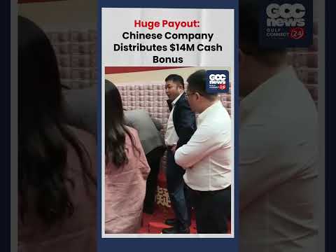 China Company Showers Staff With Cash: $14 Million RMB Bonus Piled Up for Employees to Grab!