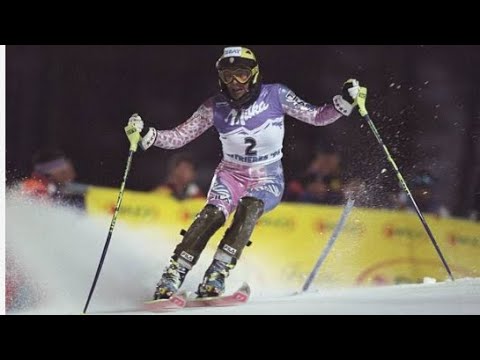 Deborah Compagnoni slalom gold (WCS Sestrieres 1997)