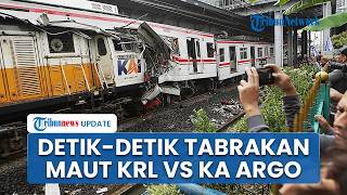 Detik-detik Tabrakan Maut KRL Vs KA Argo Bromo di Bekasi hingga Ringsek, KAI Klaim 7 Orang Tewas