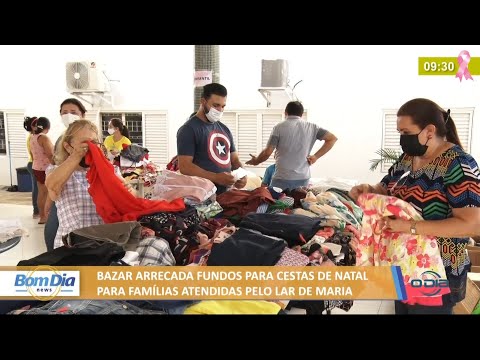 Bazar arrecada fundos para cestas de natal para famiÌlias atendidas pelo Lar de Maria 06 10 2021