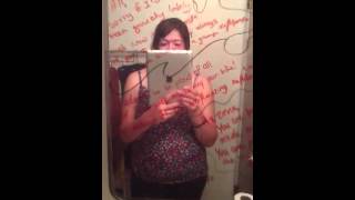 Dry erase mirror kid notes