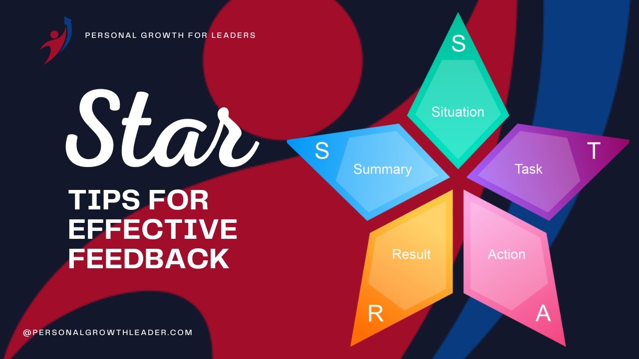 Giving effective feedback with the STAR model