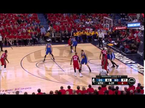 NBA, playoff 2015, Warriors vs. Pelicans, Round 1, Game 3, Move 52, Ryan Anderson, rep good time