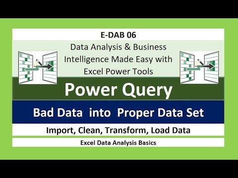 Free Excel Data Analysis Basics Course at YouTube E DAB