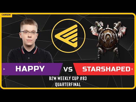 WC3 - [UD] Happy vs Starshaped [ORC] - Quarterfinal - B2W Weekly Cup #83