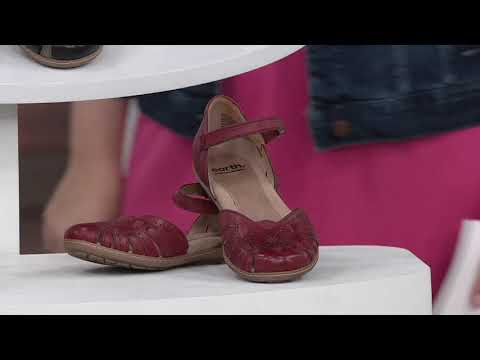 Earth Leather Mary Jane Sandals - Camellia Cahoon on QVC