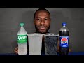 ASMR DRINKING ICE COLD SPRITE AND ICE COLD PEPSI ASMR DRINKING