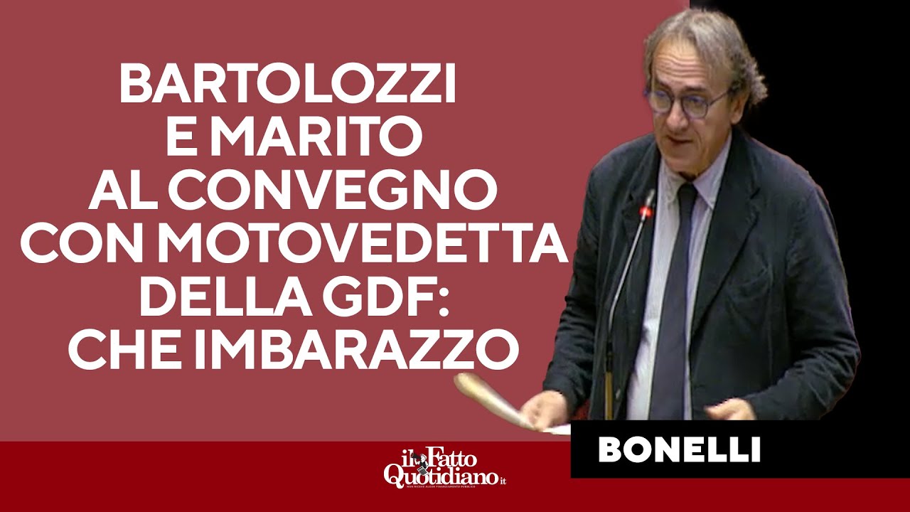 Bonelli: "Bartolozzi e marito al convegno con la motovedetta della Gdf? Che imbarazzo"