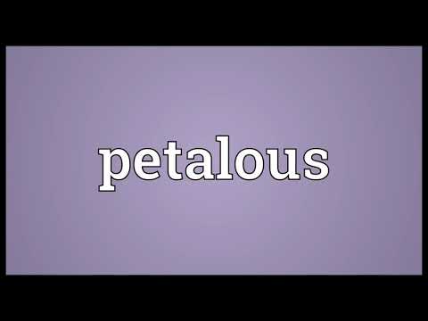 Petalous Meaning