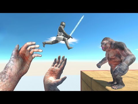 Jump Over and Attack Mini Goro - Animal Revolt Battle Simulator