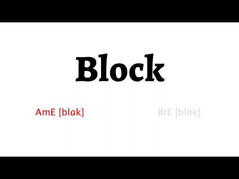 How to Pronounce block in American English and British English