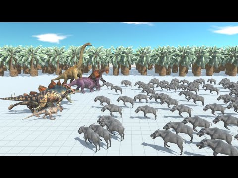 100 Daeodon vs ALL TEAMS Animal Revolt Battle Simulator