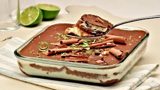 PAVÊ DE LIMÃO COM CHOCOLATE FÁCIL DE FAZER