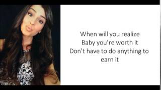 You&#39;re Worth It - Cimorelli (lyrics)