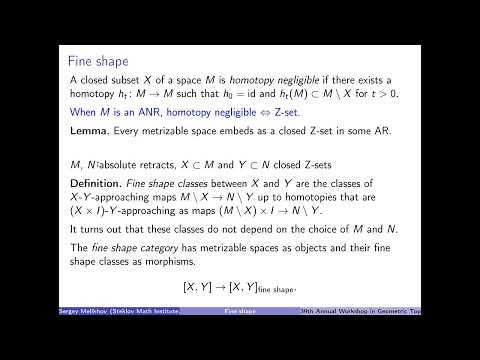 Sergey Melikhov: Fine Shape