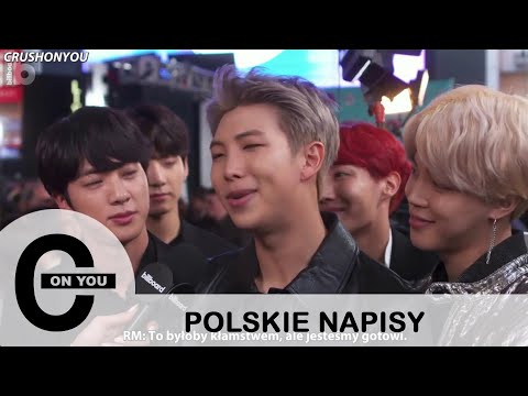[POLSKIE NAPISY] 171120 Billboard | BTS Sings "Havana" & Shows Off Some Red Carpet Dance Moves!