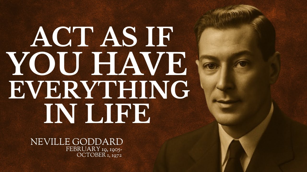 "Act As If You Have Everything in Life" | Powerful Speech by Neville Goddard