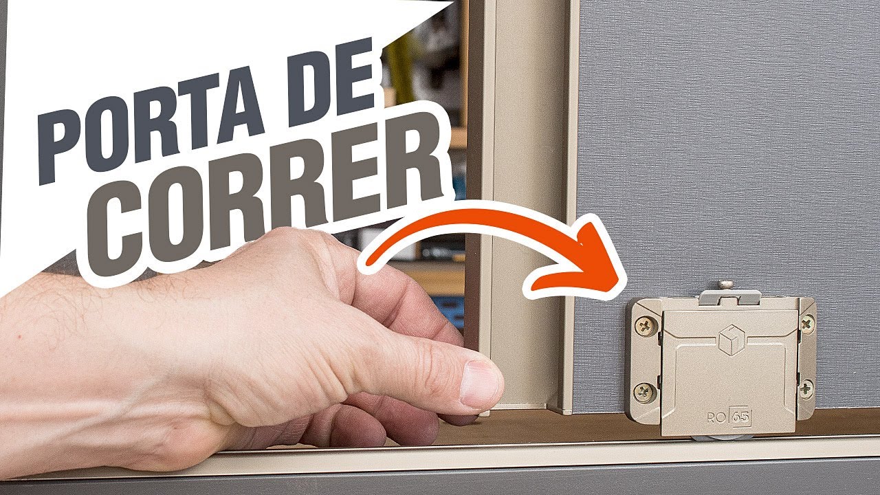 Como instalar porta de correr de armário com kit RO65 Prime Rometal