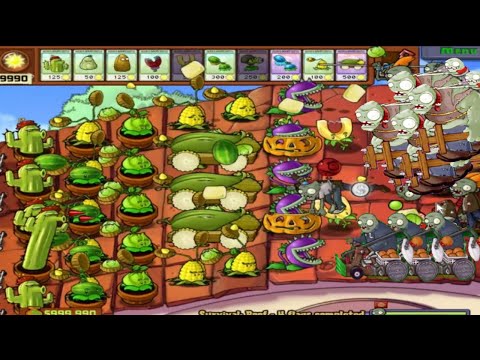 Plants Vs Zombies Cactus, Kernel Pult, Cabbage Pult vs 9999 Gargantuar  Zombies vs Dancing. Zombie