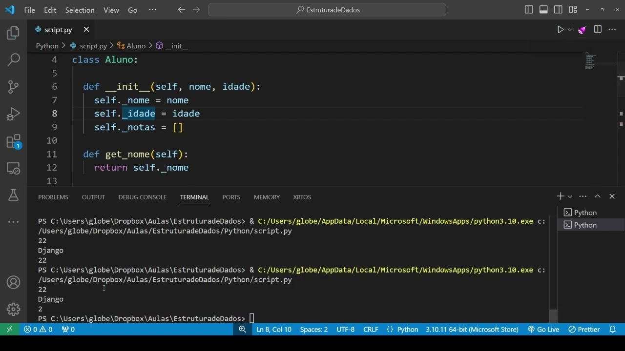 Revisão Python - 04 - ED