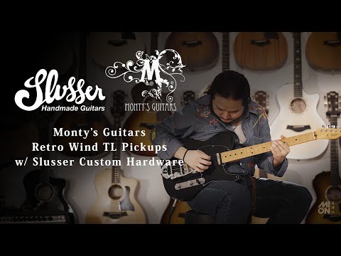 Monty's Guitars Retro Wind Telecaster Pickups & Slusser Custom Hardware / MION introduction