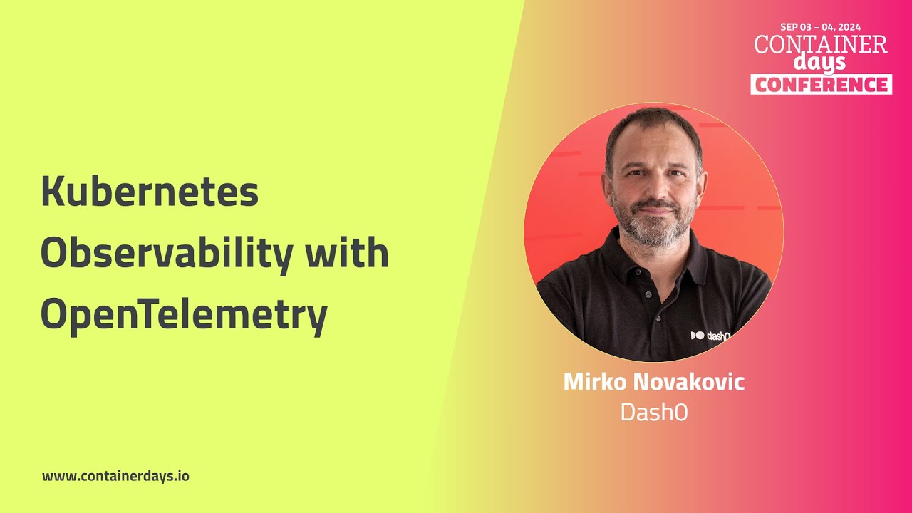 Kubernetes Observability with OpenTelemetry - Mirko Novakovic
